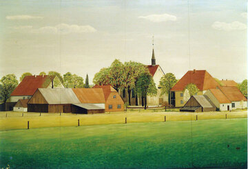 Gemälde Dorf